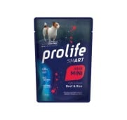 Prolife Smart Adult Beef & Rice Mini Bocconcini Di Manzo E Riso Per Cani Adulti Di Taglia Piccola 100g