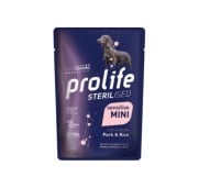 Prolife Sterilised Sensitive Adult Pork & Rice Medium/Large Bocconcini Di Maiale E Riso Per Cani Adulti Sterilizzati 400g