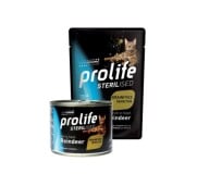 Prolife Sterilised Grain Free Adult Reindeer Bocconcini Di Renna E Patate Per Gatti Adulti Sterilizzati