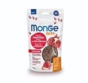 Monge Gift Sterilised Cat Ricco in Anatra Fresca con Melagrana e Mirtilli Rossi Meat Minis Per Gatti Adulti Sterilizzati 50g