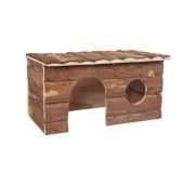 Flamingo Howy Casetta Rettangolare In Legno Naturale Per Roditori Large