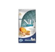Farmina N&D Ocean Adult Mini Crocchette Per Cani Adulti Di Taglia Piccola Con Merluzzo, Farro, Avena e Arancia
