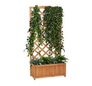 Flur Nymphea Fioriera Da Giardino Con Pannello Grigliato In Legno Small 100X62X23 CM