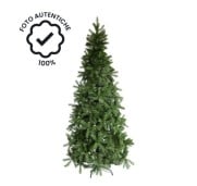 Albero di Natale Slim in PVC per spazi ridotti - rami fitti e base stabile