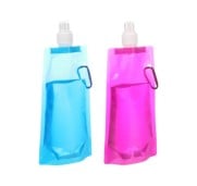 Flamingo Pigo Borraccia Trasparente Pieghevole Per Cani In Plastica con Colori Assortiti 450ml