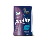 Prolife Sterilised Sensitive Adult Codfish & Rice Mini Crocchette di Merluzzo e Riso per Cani Adulti di Piccola Taglia 2kg
