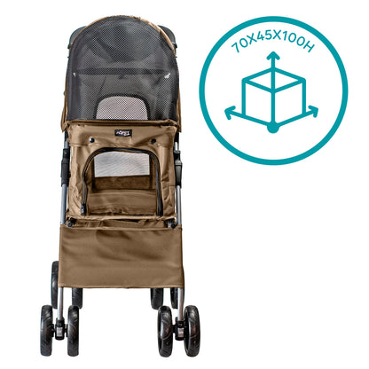 AqpetFriends PetBuggy Passeggino Comodo e Pratico Per Cani Di Taglia Medio/Piccola