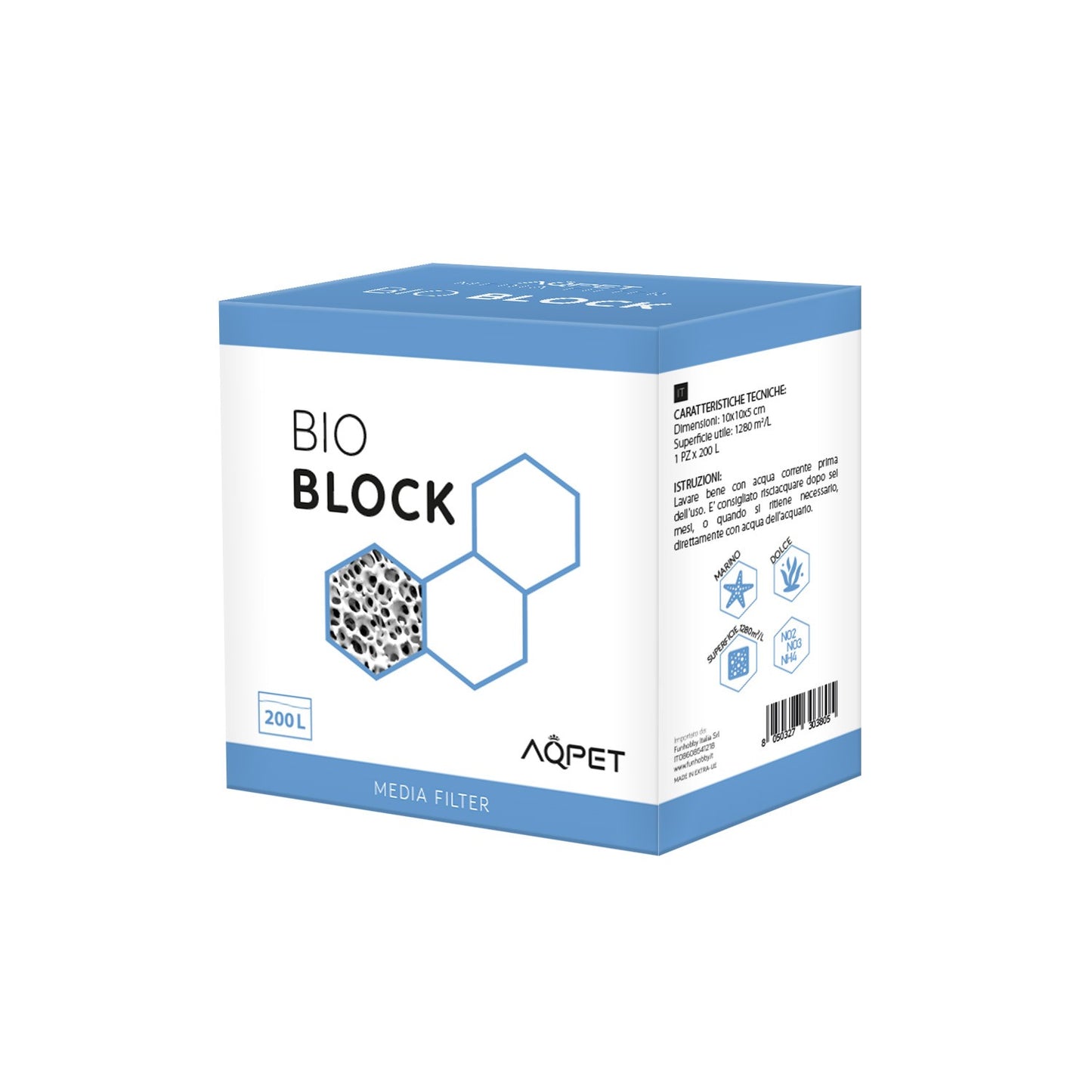 Aqpet Filter Line Bio Block Materiale Filtrante Per Acquari