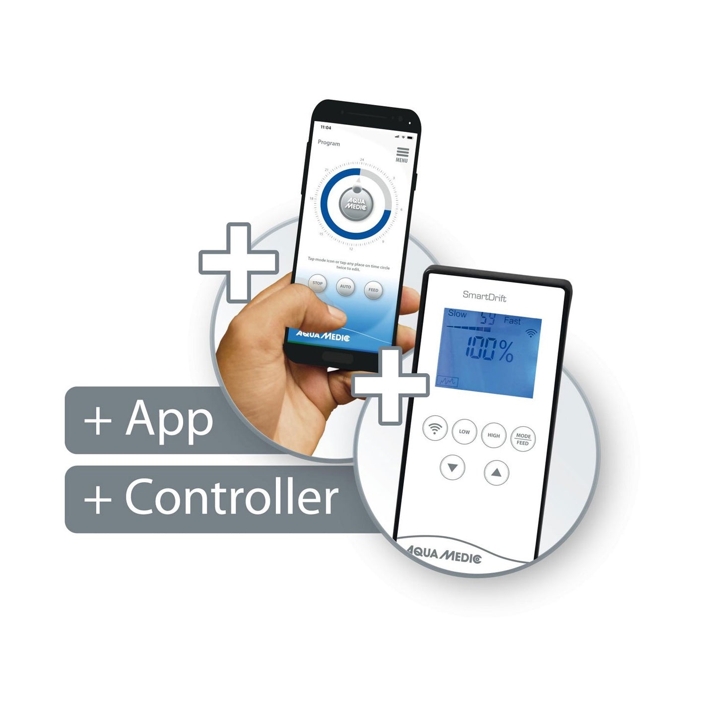 AquaMedic Smart Drift X.1 Series Pompa Di Movimento Compatta Per Acquari Con Controllo App