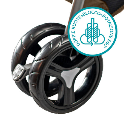 AqpetFriends PetBuggy Passeggino Comodo e Pratico Per Cani Di Taglia Medio/Piccola