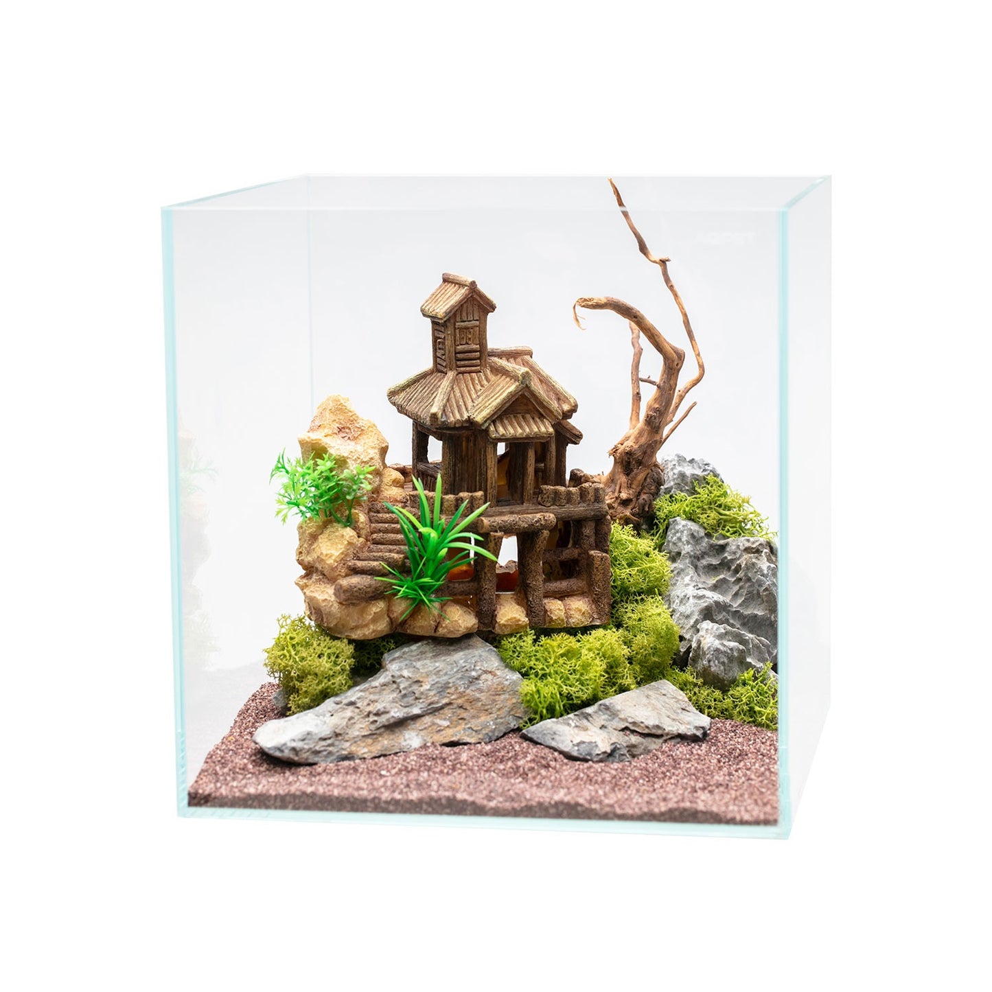 Aqpet Decorart Decorazioni Per Acquari Mod. Wood Castle