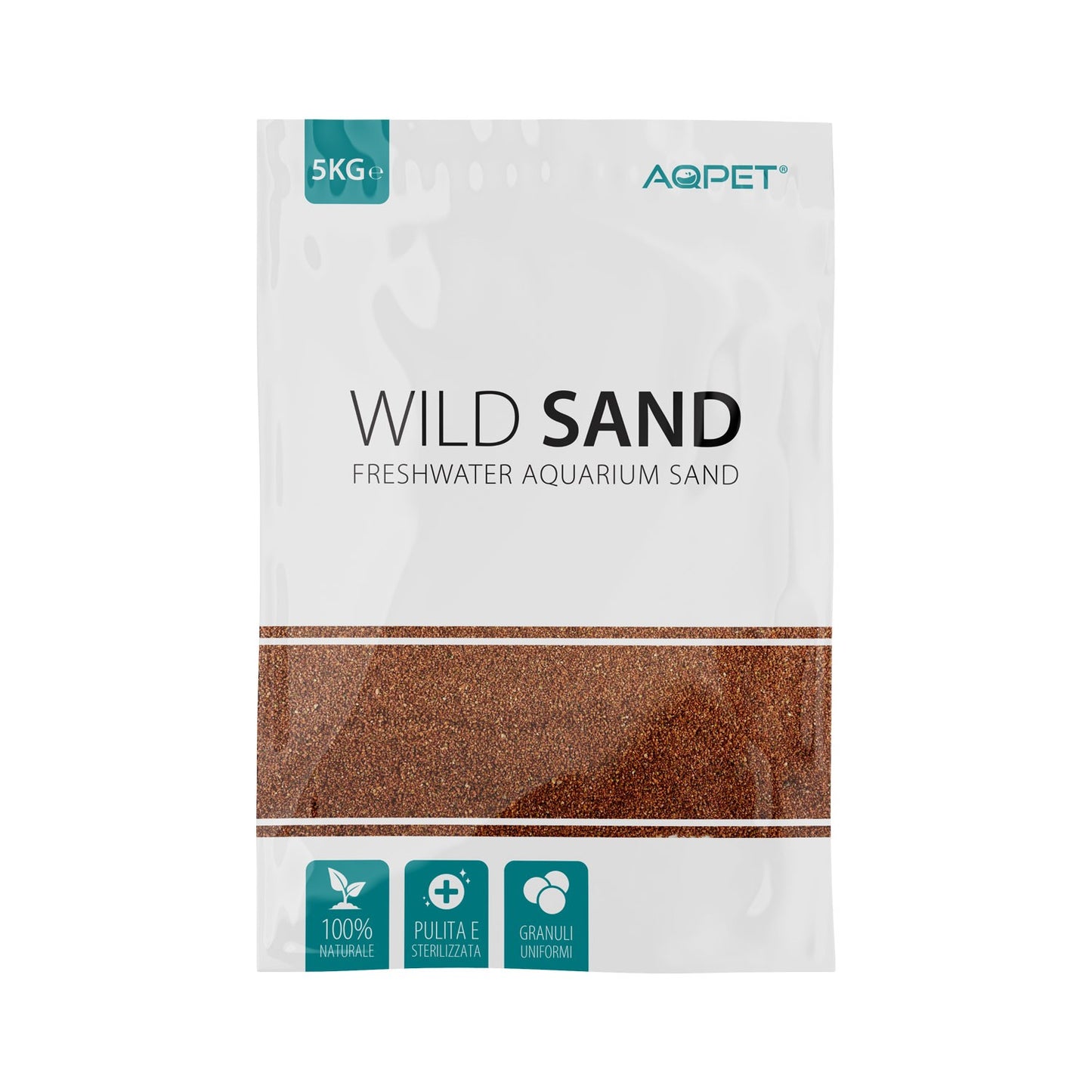Aqpet Wild Sand Sabbia Naturale Per Acquari D'Acqua Dolce