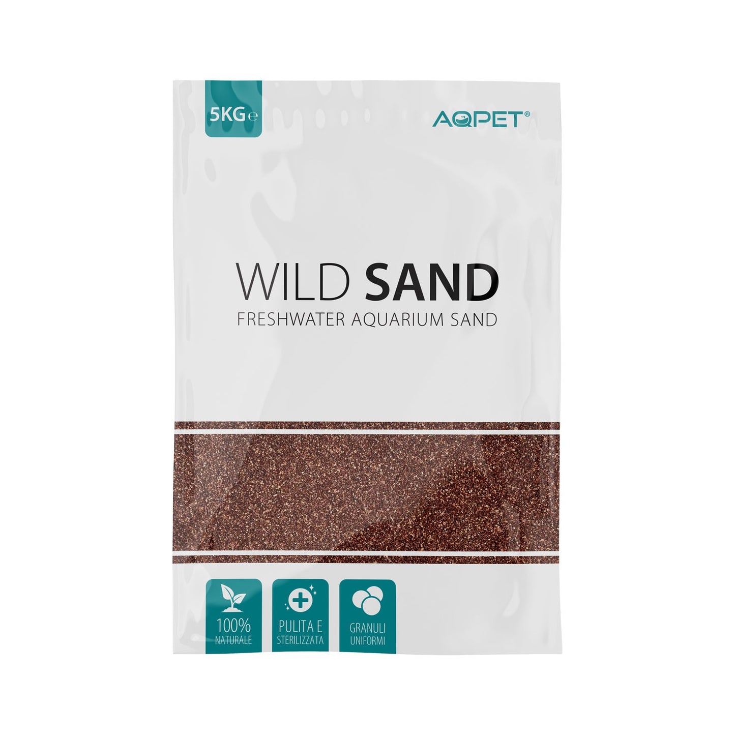 Aqpet Wild Sand Sabbia Naturale Per Acquari D'Acqua Dolce