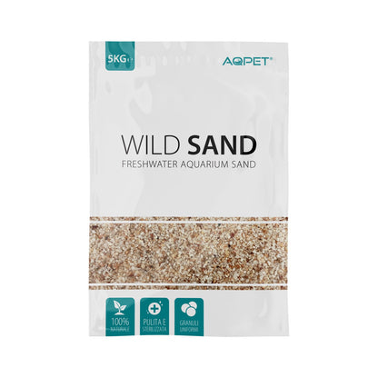 Aqpet Wild Sand Sabbia Naturale Per Acquari D'Acqua Dolce