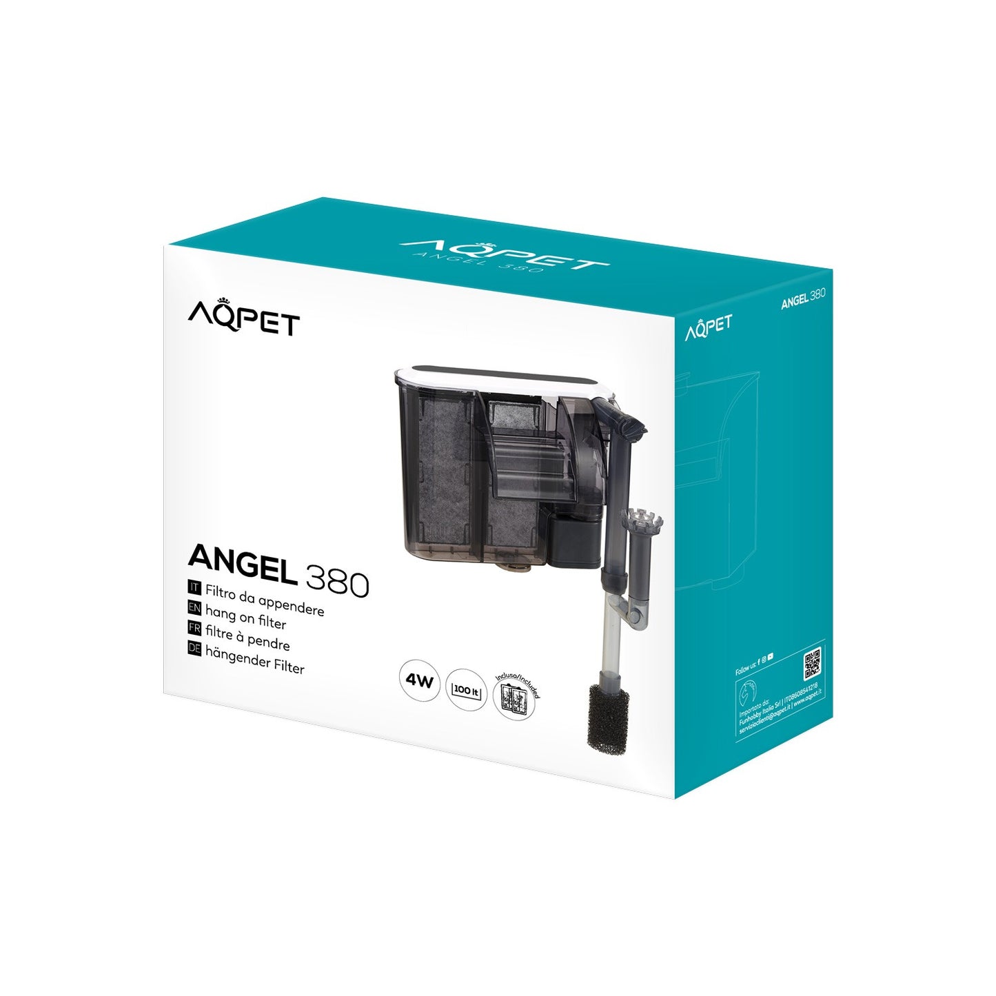 Aqpet Angel 380 Filtro A Cascata Da Appendere Per Acquari