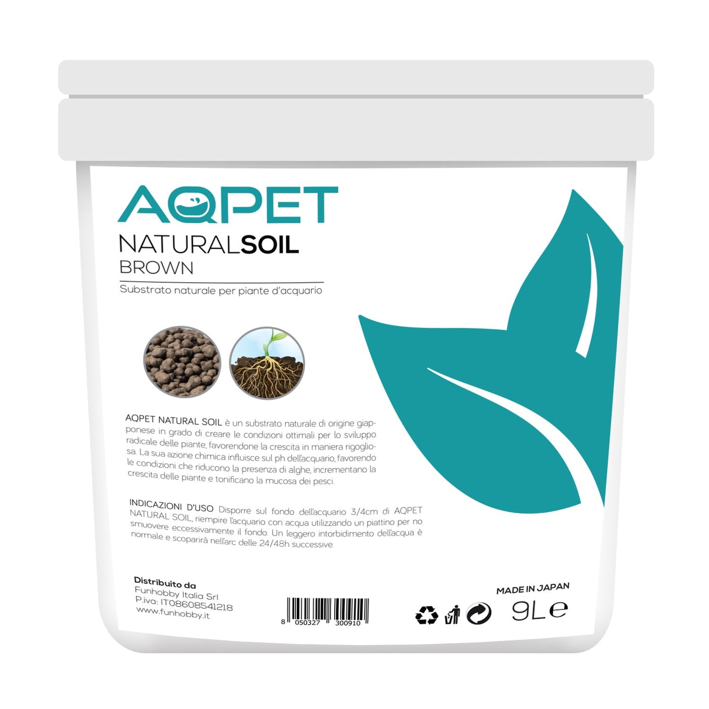 Aqpet Natural Soil Brown Fertilizzante Per Acquari