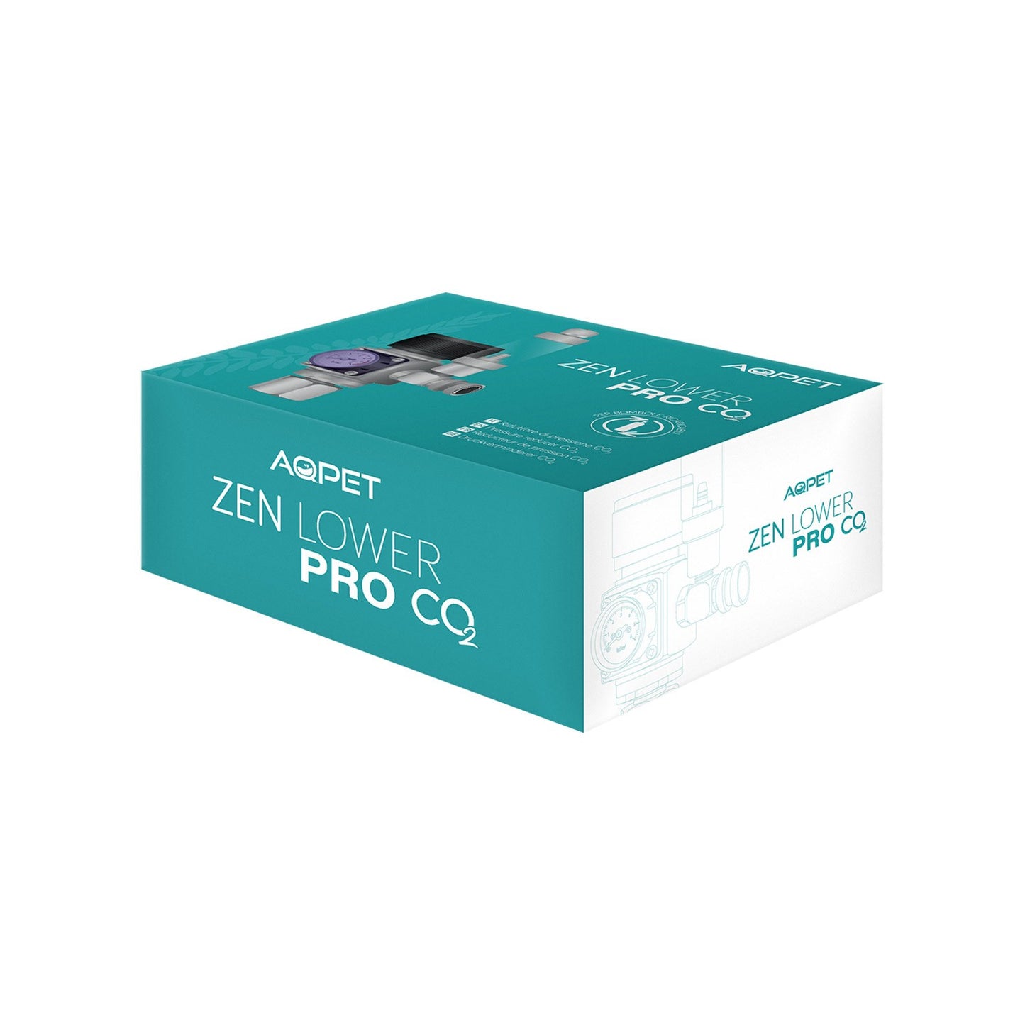 Aqpet Zen Lower Pro CO2 Riduttore Di Pressione Per Bombole Ricaricabili