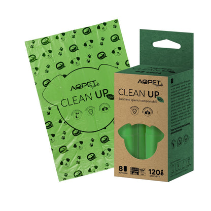 AqpetFriends CleanUp Bio Sacchetti Igienici Compostabili Per Cani
