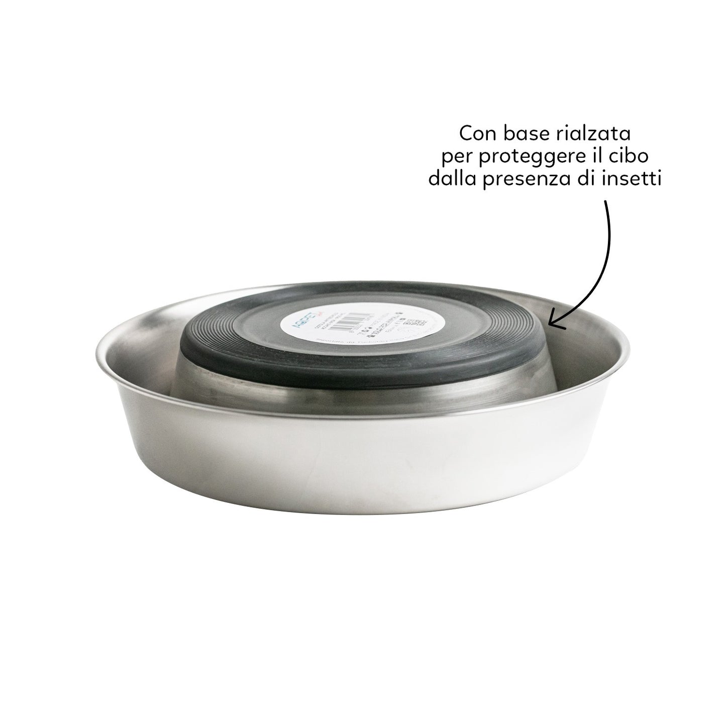 AqpetFriends Ciotola In Acciaio Inox Antiscivolo Anti Insetti