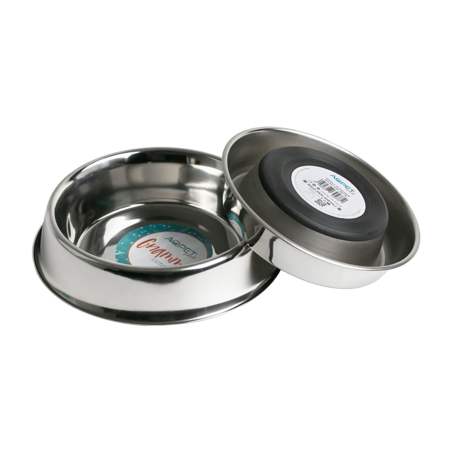 AqpetFriends Ciotola In Acciaio Inox Antiscivolo Anti Insetti