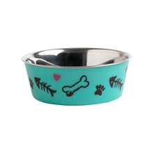 AqpetFriends Ciotola In Acciaio Inox Con Decorazioni Assortita