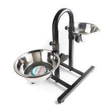 AqpetFriends Upper Pro Doppia Ciotola In Acciaio Inox Con Supporto Regolabile Ad U