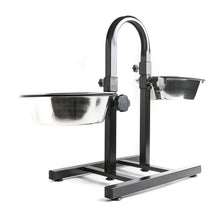 AqpetFriends Upper Pro Doppia Ciotola In Acciaio Inox Con Supporto Regolabile Ad U