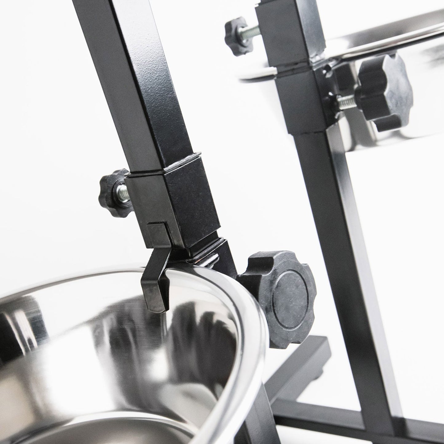 AqpetFriends Upper Pro Doppia Ciotola In Acciaio Inox Con Supporto Regolabile Ad U