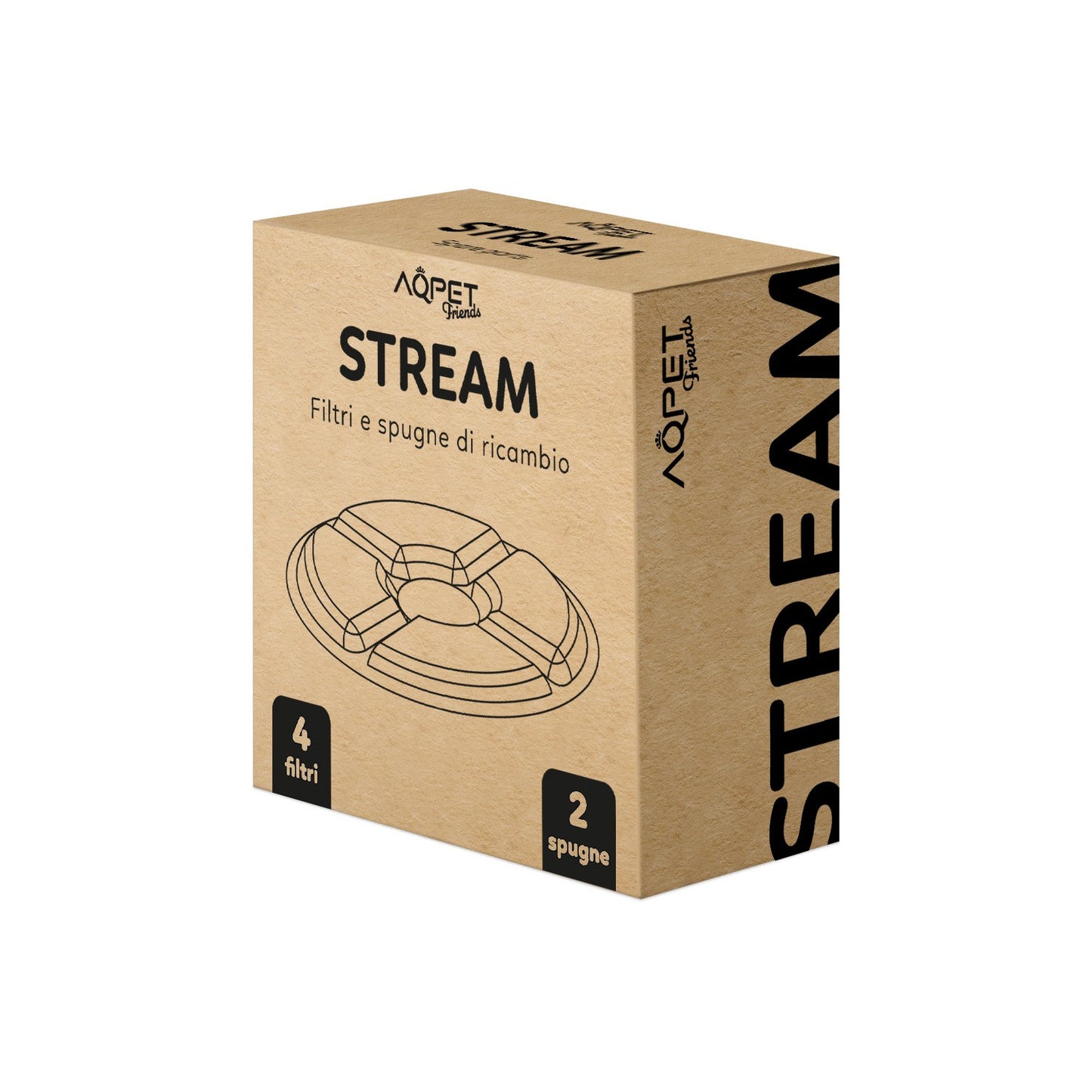 AqpetFriends Stream Ricambio Filtri e Spugne