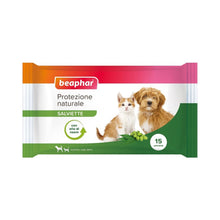 Beaphar Protezione Naturale Salviette all'Olio di Neem per Cani e Gatti formato da 15 Pezzi