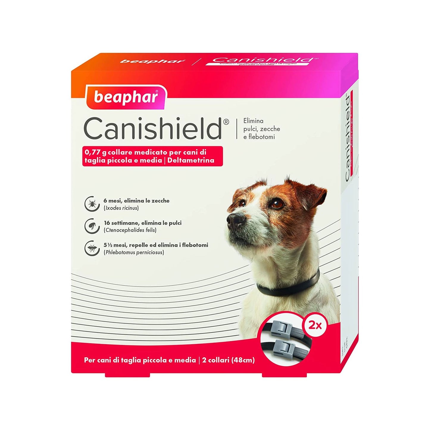Beaphar Collare Antiparassitario Canishield per cani contro pulci zecche pappataci