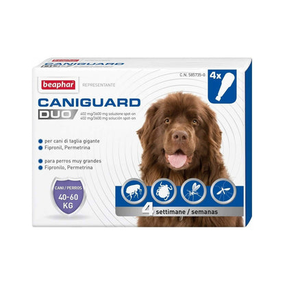 Beaphar CaniGuard Duo Antiparassitario per cani contro Pulci zecche e Zanzare
