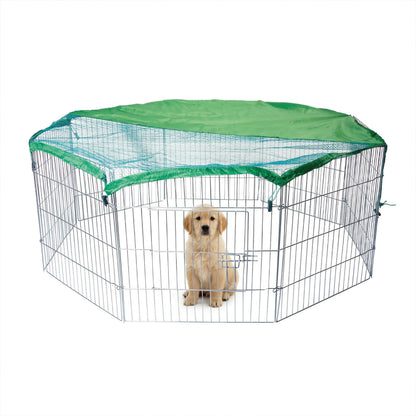 AqpetFriends Petplaypen Recinto Per Animali In Ferro Con Rete Parasole Misura 60x60 cm