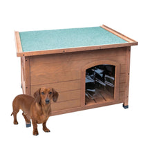 AqpetFriends Baita Cuccia In Legno per Cane Con Tetto Apribile