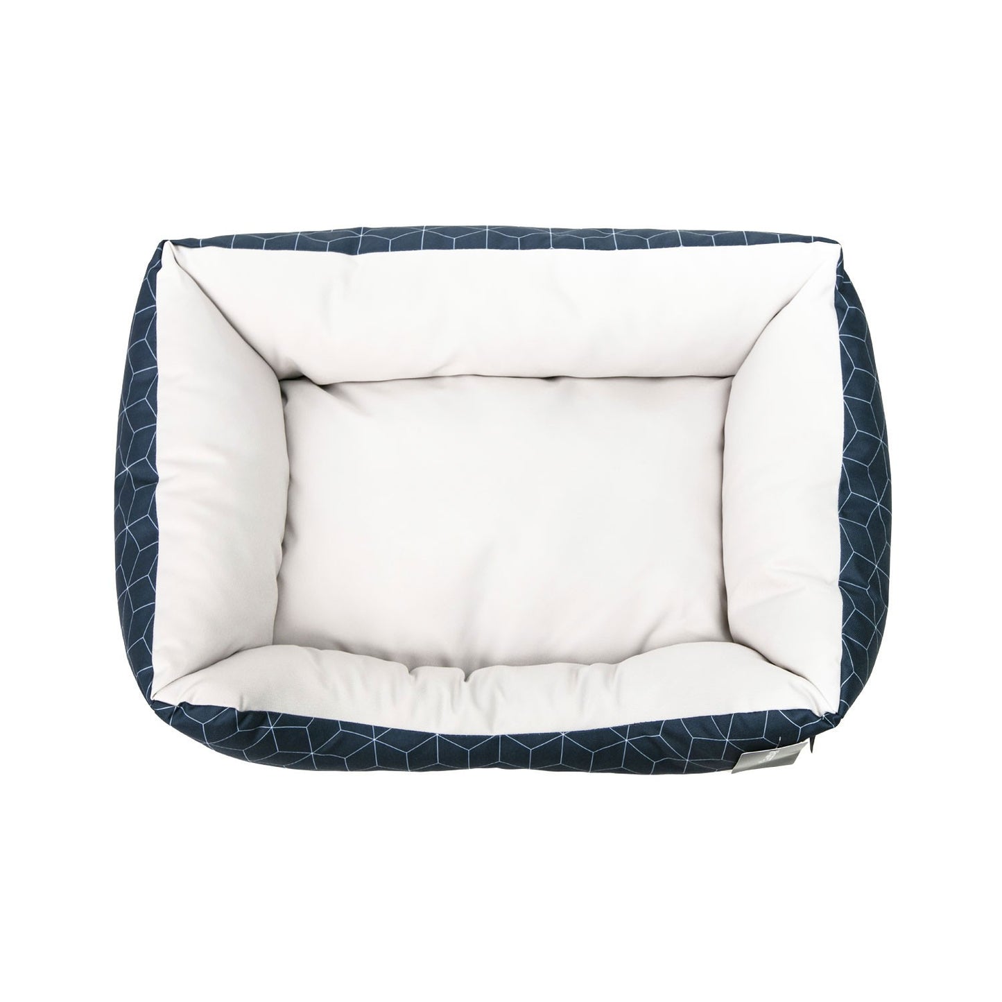 AqpetFriends Cushy Street Grid Blue Bed Cuccia Per Cane Super Imbottita