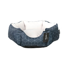 AqpetFriends Cushy Street Grid Blue Lounge Cuccia Per Cane Super Imbottita