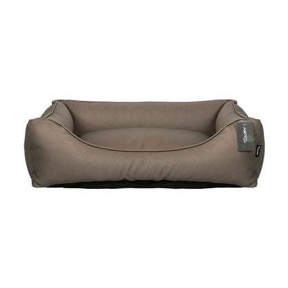 AqpetFriends Cushy Vintage Coffee Bed Cuccia Per Cane In Pelle Artificiale