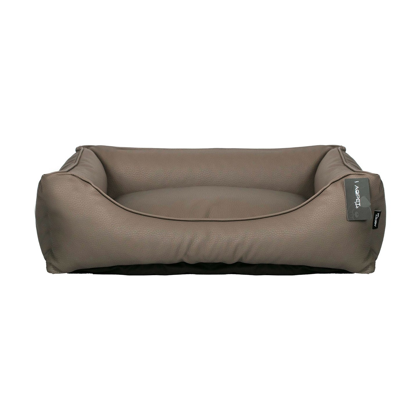AqpetFriends Cushy Vintage Coffee Bed Cuccia Per Cane In Pelle Artificiale