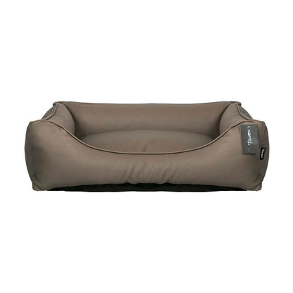 AqpetFriends Cushy Vintage Coffee Bed Cuccia Per Cane In Pelle Artificiale