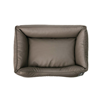AqpetFriends Cushy Vintage Coffee Bed Cuccia Per Cane In Pelle Artificiale