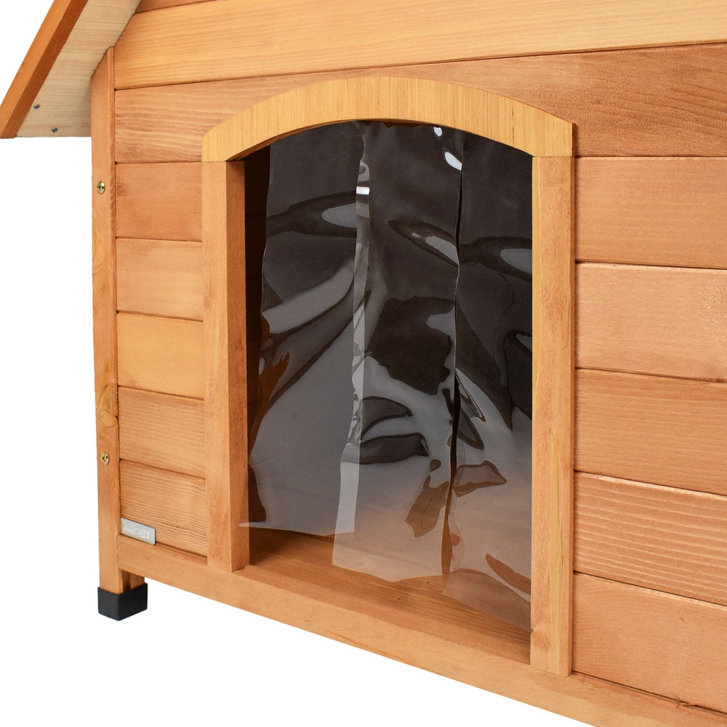 AqpetFriends Suite Cuccia In Legno per Cane Con Tenda Termica