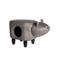 AqpetFriends Tiragraffi Pouf In Legno Hippo