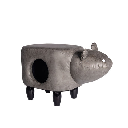 AqpetFriends Tiragraffi Pouf In Legno Hippo