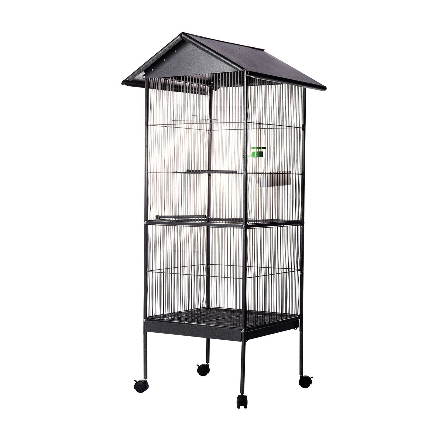 AqpetFriends Birdcage Voliera Completa Per Uccelli Con Tetto Parapioggia Misura 154X52X52 Cm