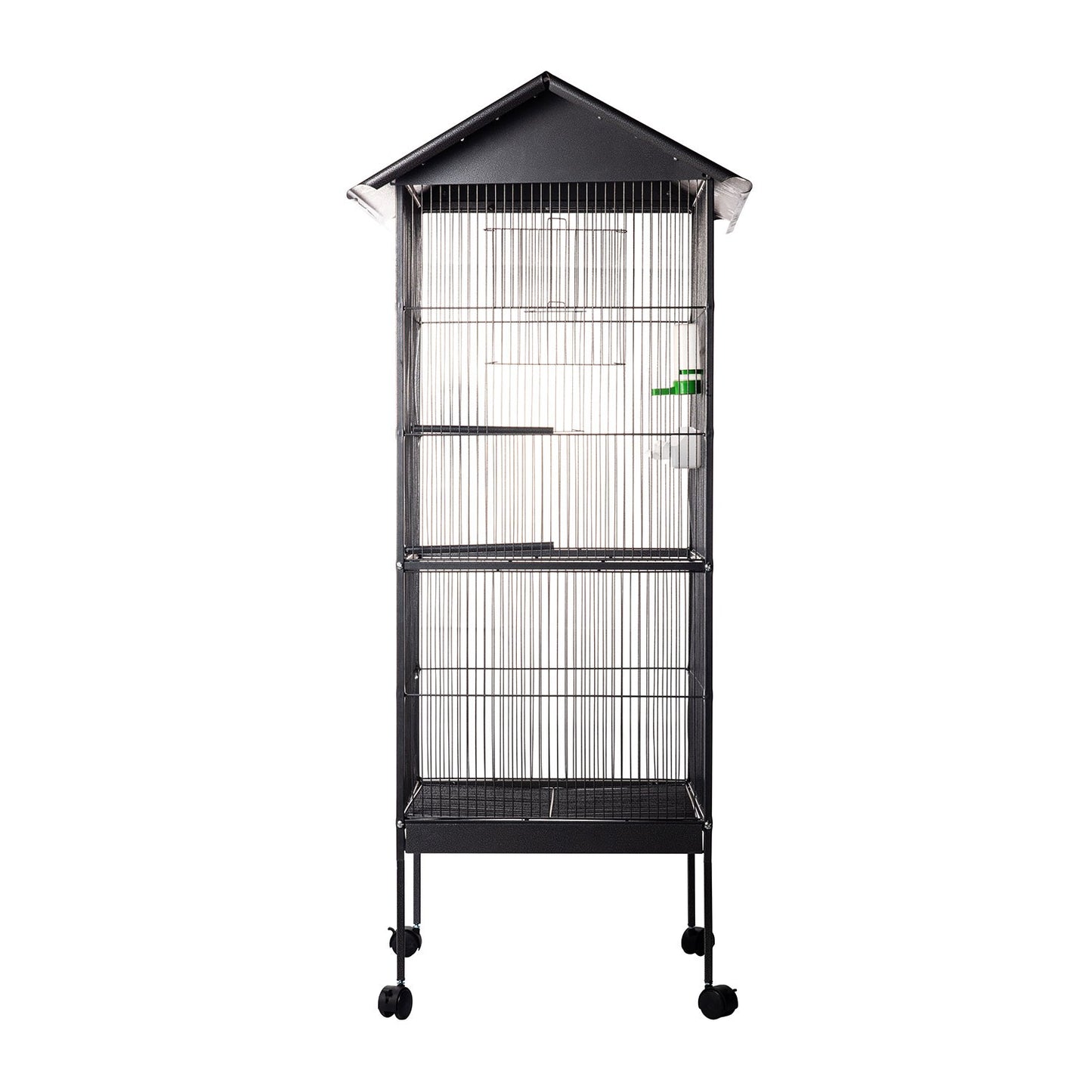 AqpetFriends Birdcage Voliera Completa Per Uccelli Con Tetto Parapioggia Misura 154X52X52 Cm