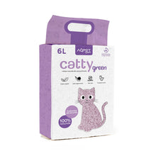 AqpetFriends Catty Green Lettiera Naturale per Gatti Alla Soia Fragranza Alla Lavanda 6 L