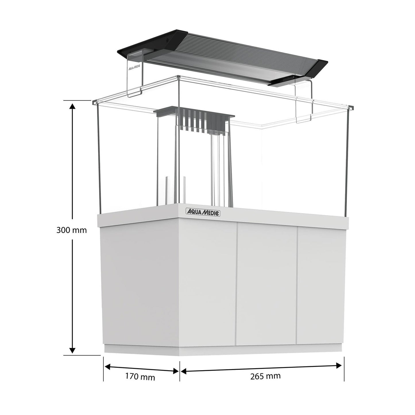 AquaMedic Armatus XS Micro Acquario All-in-One Con Filtro E Supporto