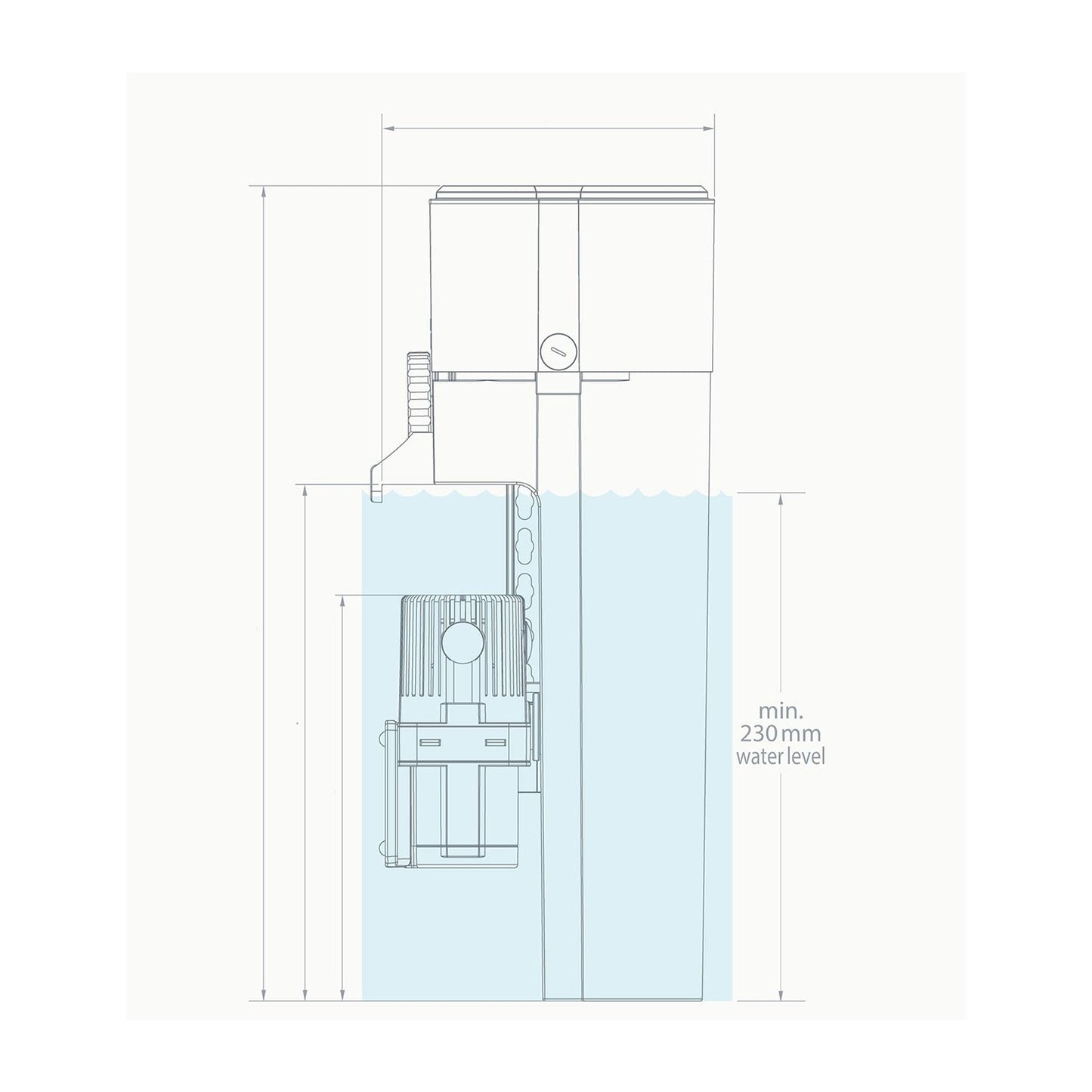 AquaMedic Evo Schiumatoio Interno con Pompa Regolabile