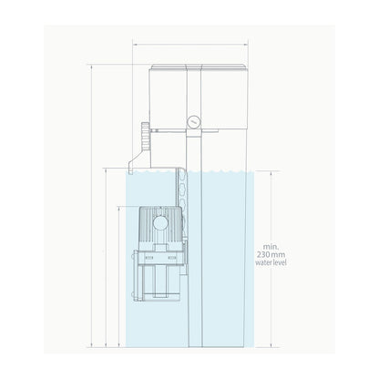 AquaMedic Evo Schiumatoio Interno con Pompa Regolabile