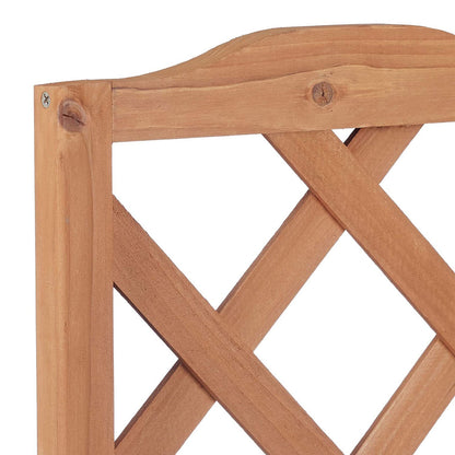 Flur Nymphea Fioriera Da Giardino Con Pannello Grigliato In Legno Large 160X40X40 CM
